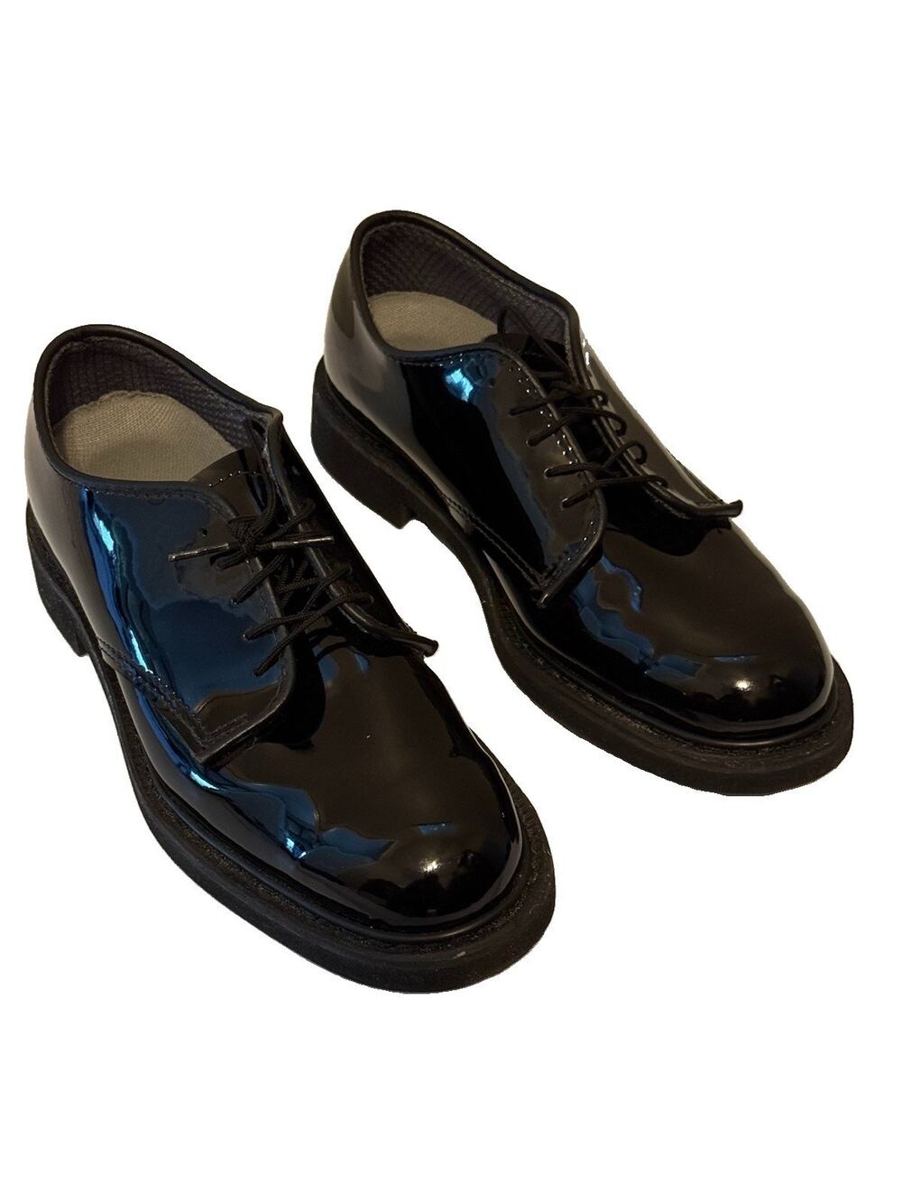 Capps High Gloss Finish Military Uniform Oxford Leather Formal Shoes